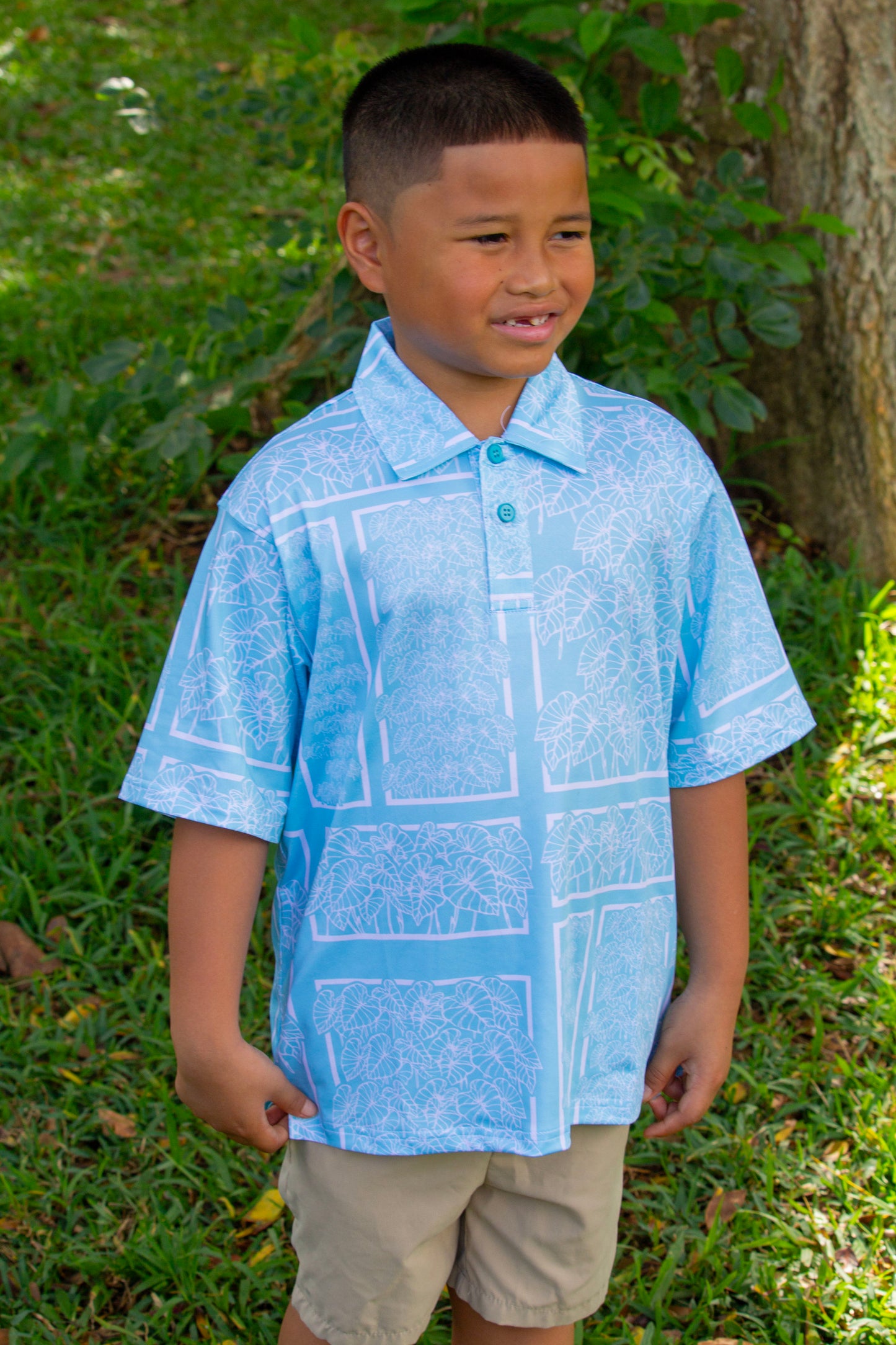 KEIKI LOʻI KALO POLO: SKY BLUE