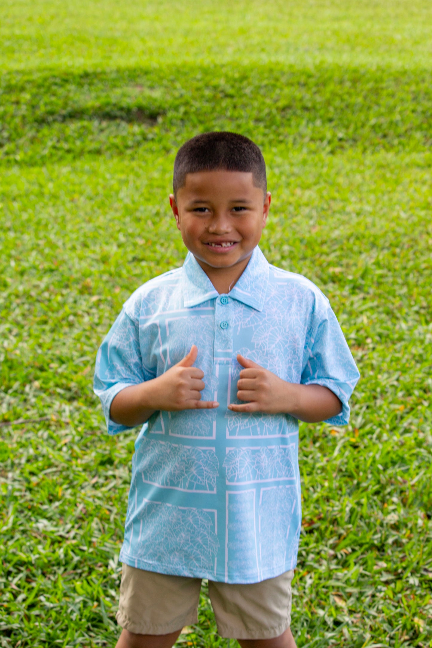 KEIKI LOʻI KALO POLO: SKY BLUE