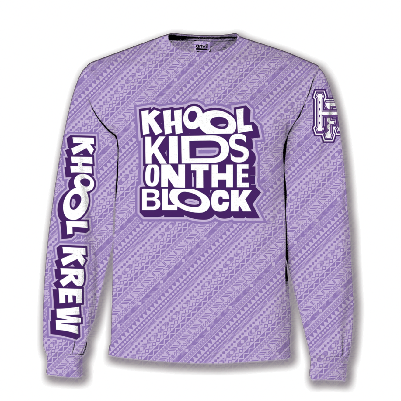 KHOOL KIDS ON THE BLOCK LONG SLEEVE: LAVENDER PURPLE