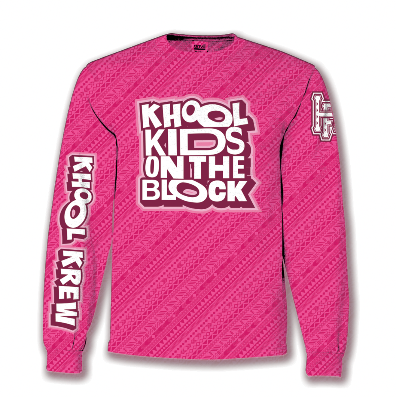 KHOOL KIDS ON THE BLOCK LONG SLEEVE: PINK
