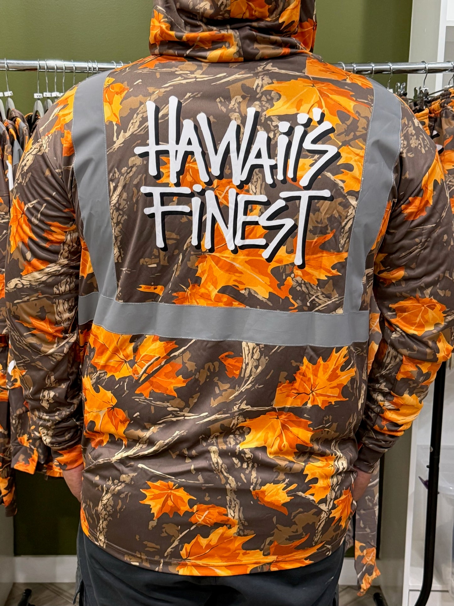 Fall Real Tree Camo Kane HI-VIS HOODIE