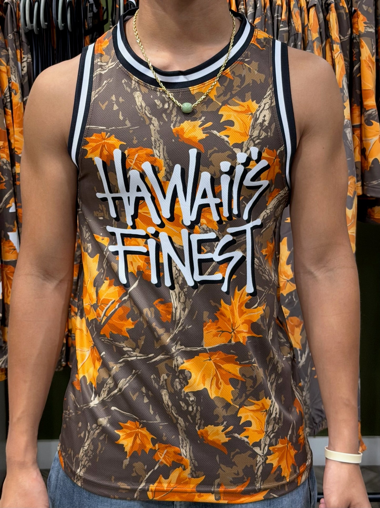 Fall Real Tree Camo Kane Basketball Jersey