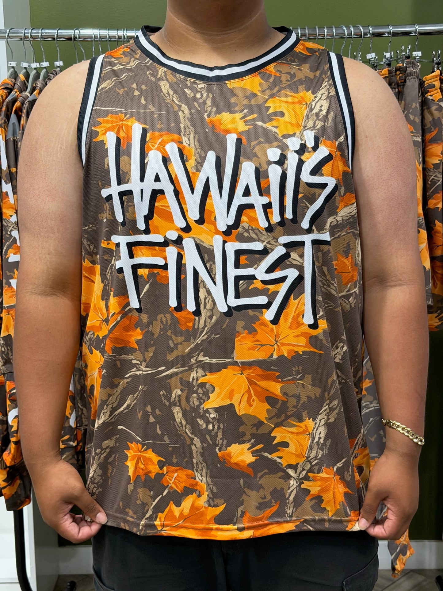 Fall Real Tree Camo Kane Basketball Jersey