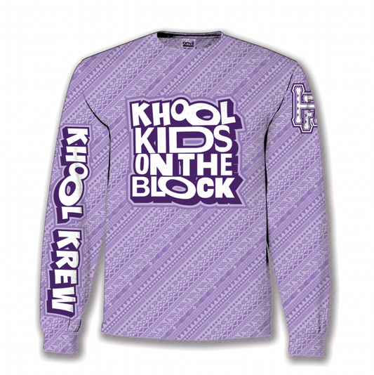 KHOOL KIDS ON THE BLOCK LONG SLEEVE: LAVENDER PURPLE