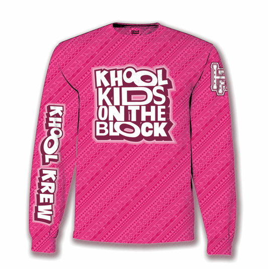 KHOOL KIDS ON THE BLOCK LONG SLEEVE: PINK