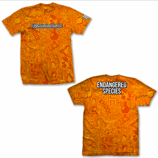 KHOOL STICKERBOMB TEE: ʻILIMA YELLOW