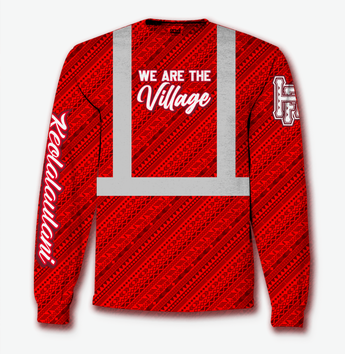 KHOOL VILLAGE 2 HI-VIS LONG SLEEVE: RED