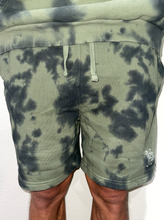 Load image into Gallery viewer, KANE HF LOGO SWEAT SHORTS: OLIVE

